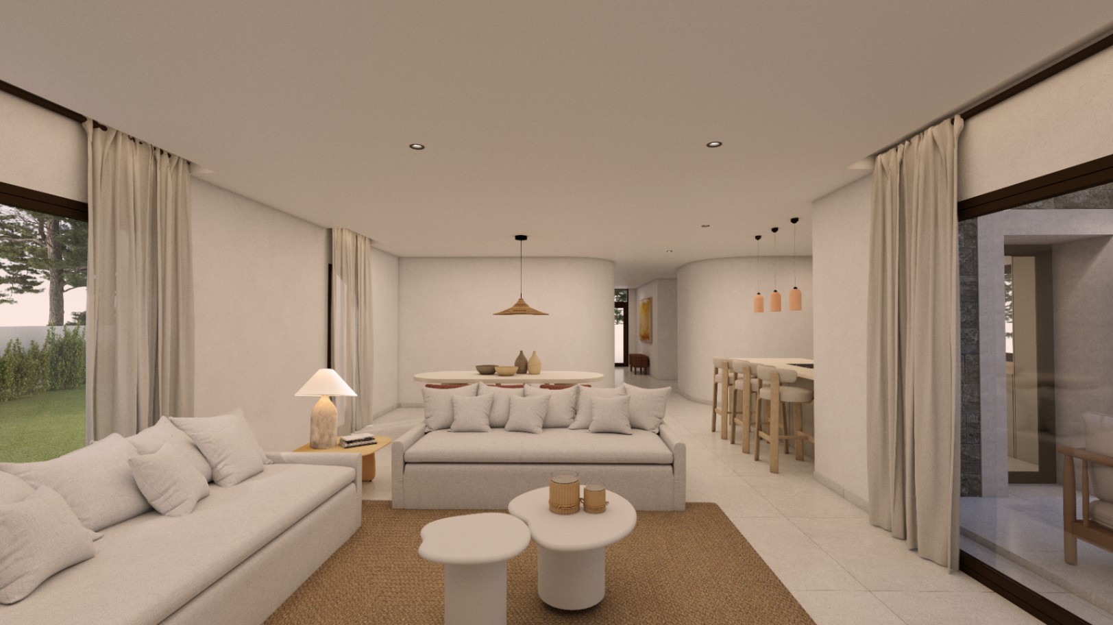 WA-1J7871U - Nueva villa de estilo Ibicenco en venta cerca Moraira