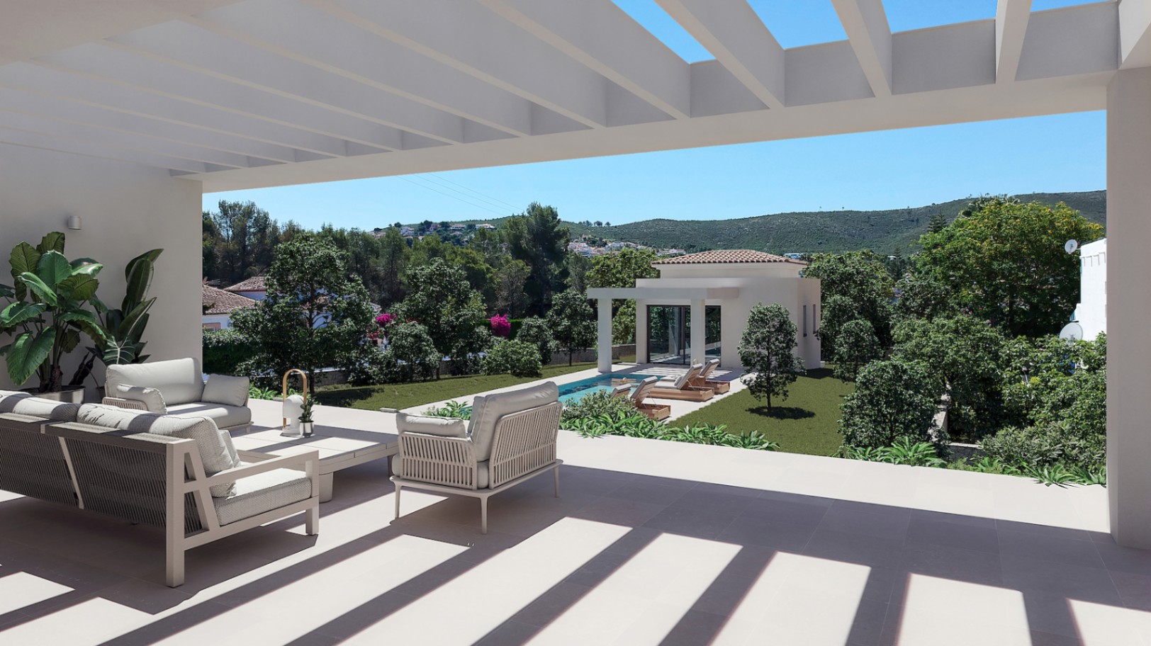 Elegant one floor villa for sale in Javea