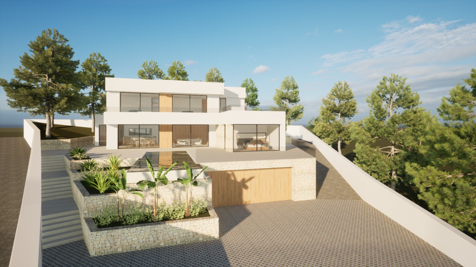 Projekt für erstaunliche moderne Villa zu verkaufen in Moraira