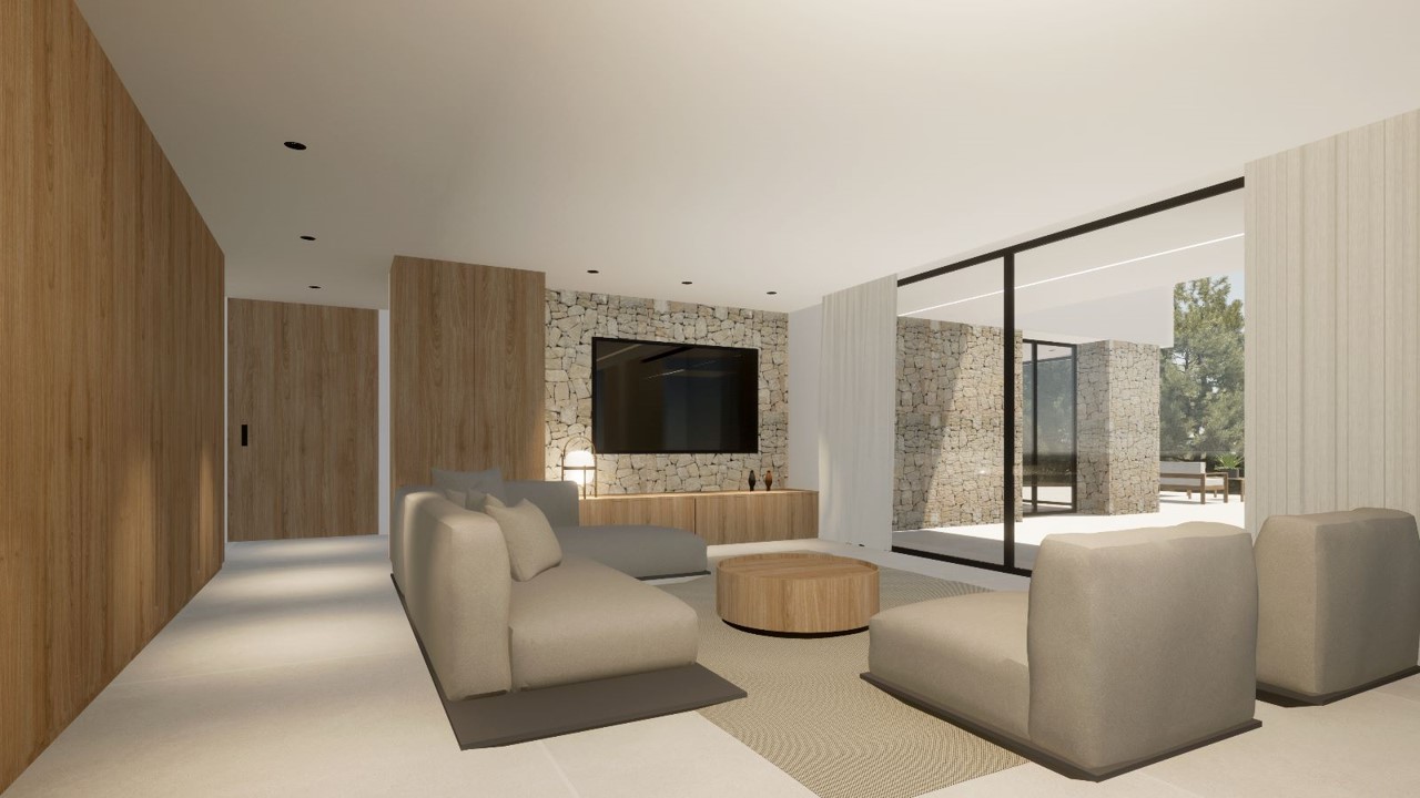 Project voor mooie moderne villa te koop in Moraira