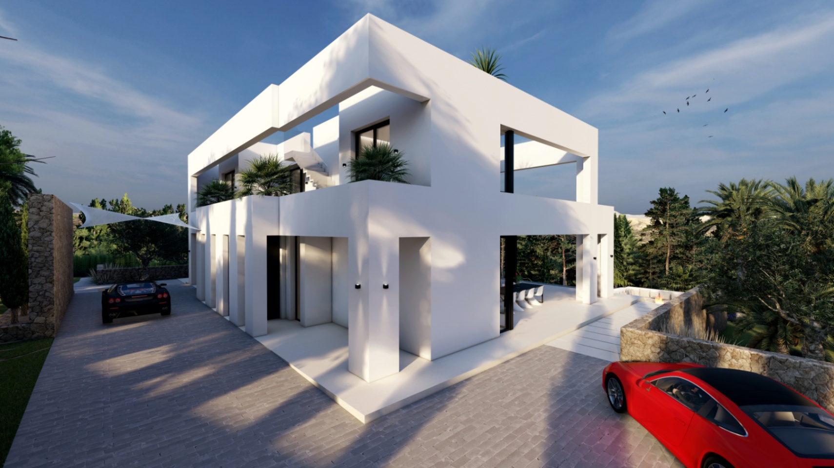 Robusto villa de nueva construcción en venta en Benissa