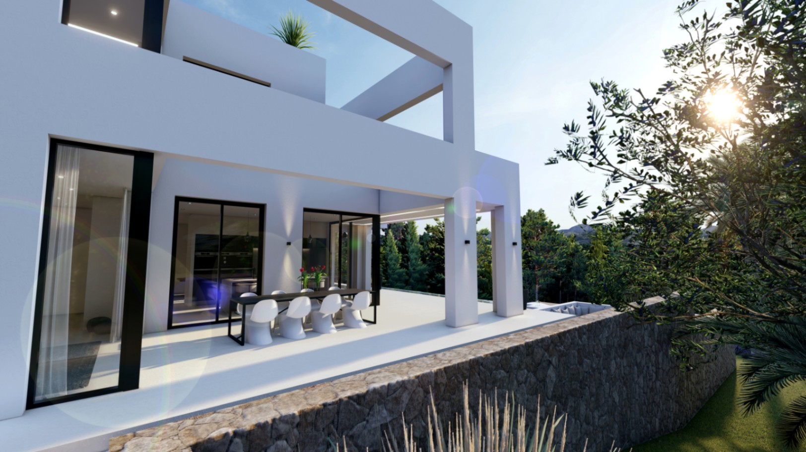 Robusto villa de nueva construcción en venta en Benissa