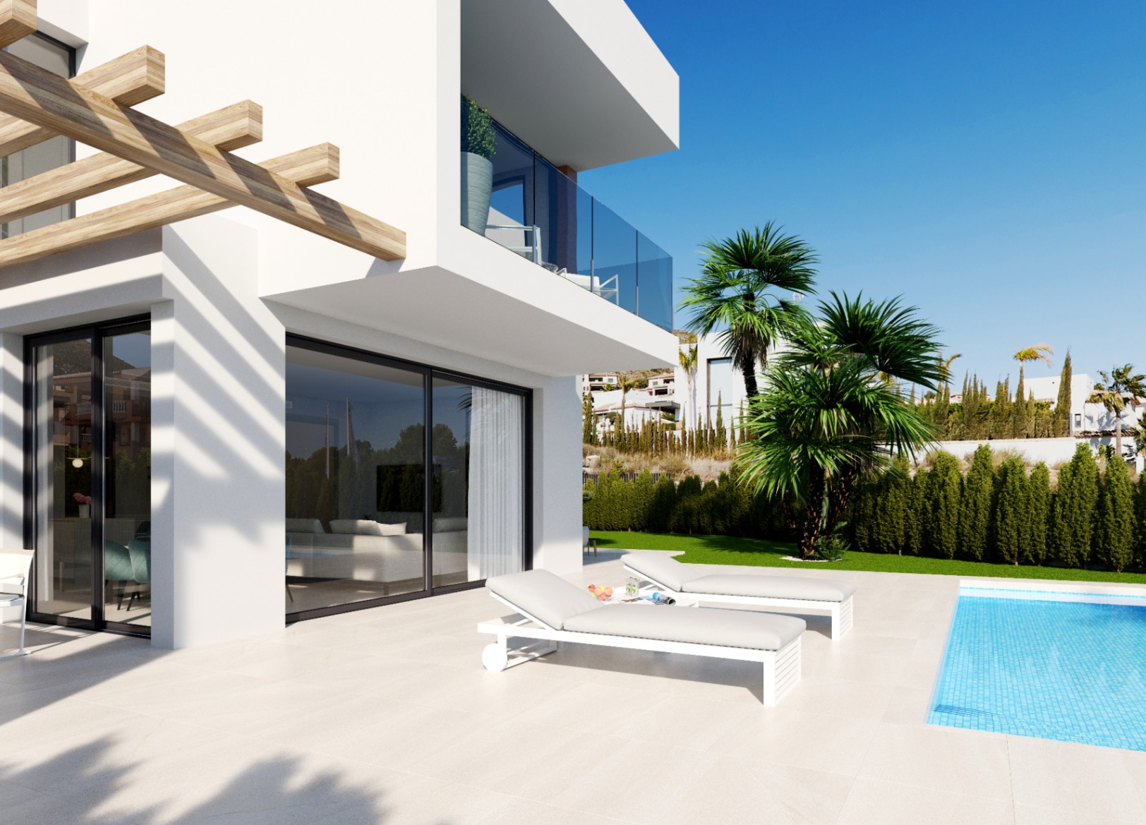 Villa nouvelle construction vue mer à vendre à Finestrat