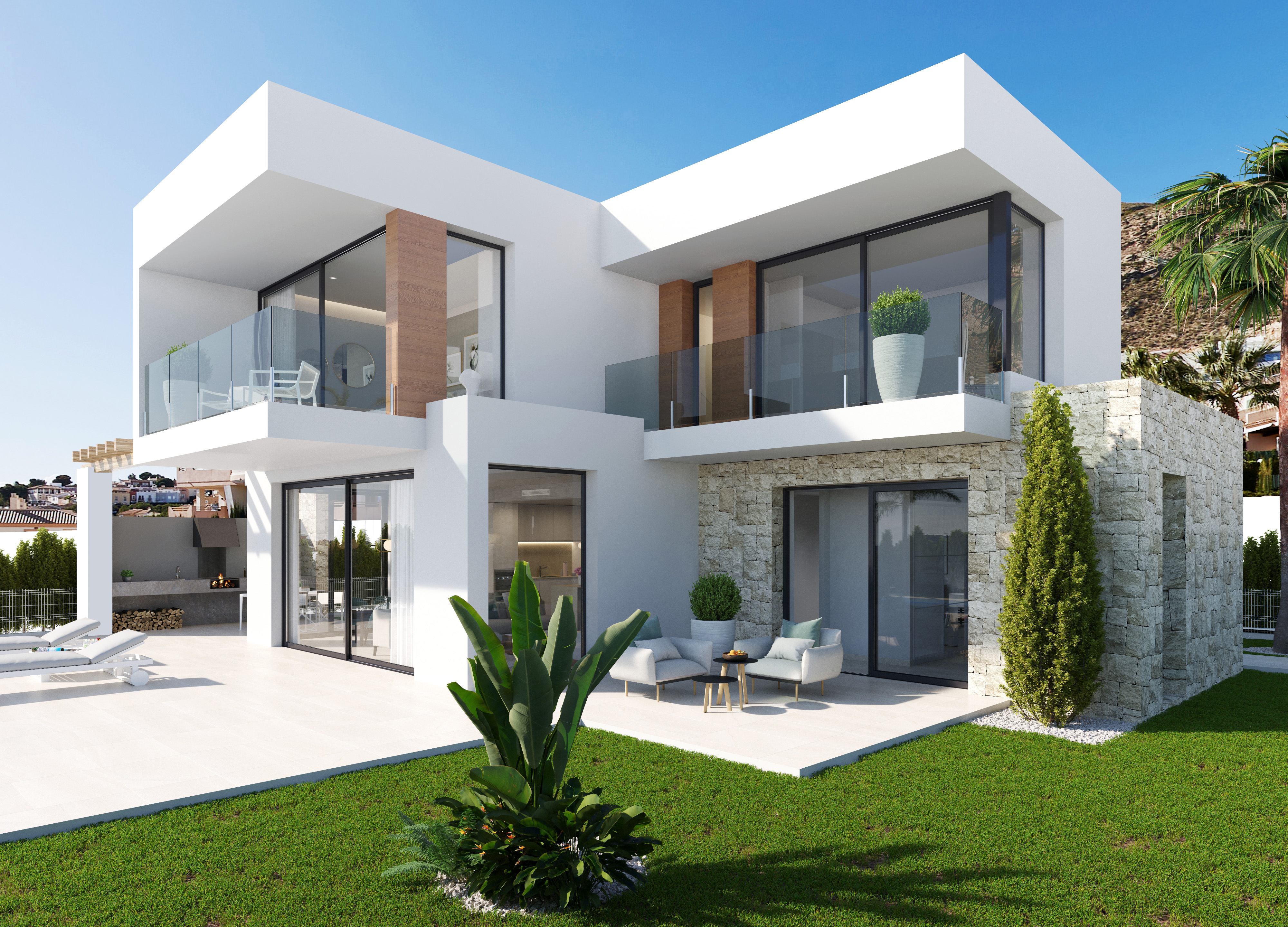 Villa nouvelle construction vue mer à vendre à Finestrat