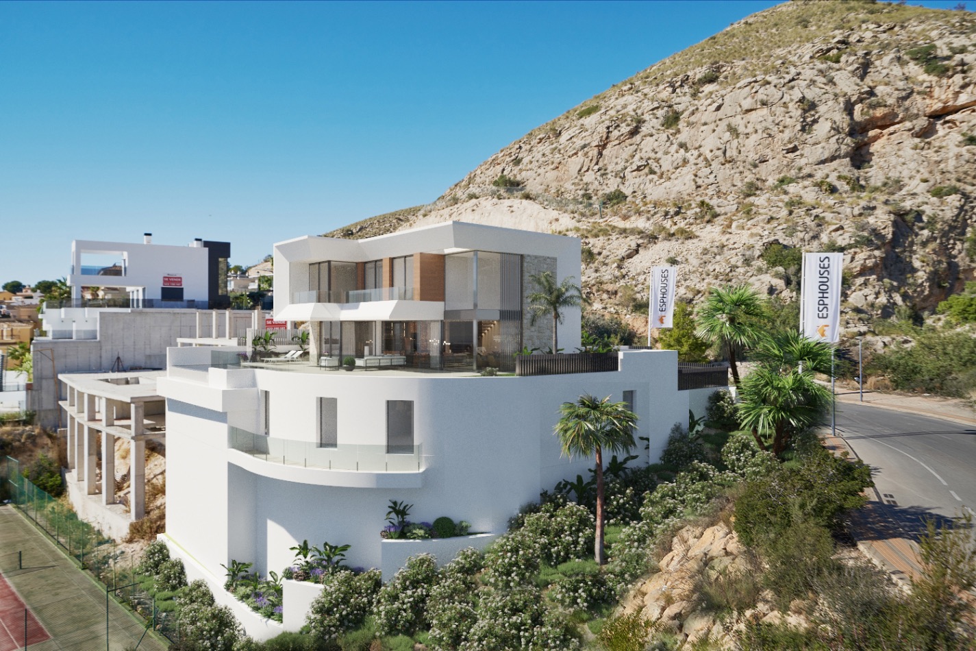 Super de luxe Meerblick Villa zu verkaufen in Finestrat