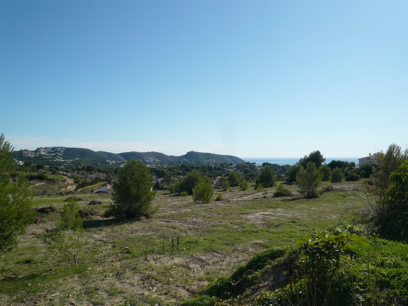 Building plots with seaview for sale in Moraira
