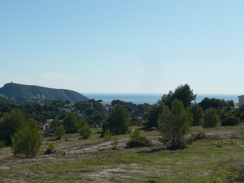 Building plots with seaview for sale in Moraira