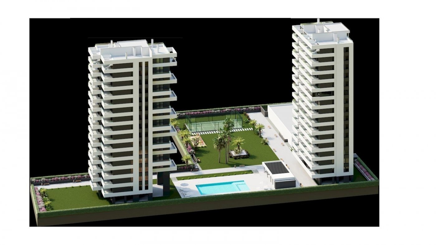 Apartamentos nuevos con vista al mar en venta en Calpe