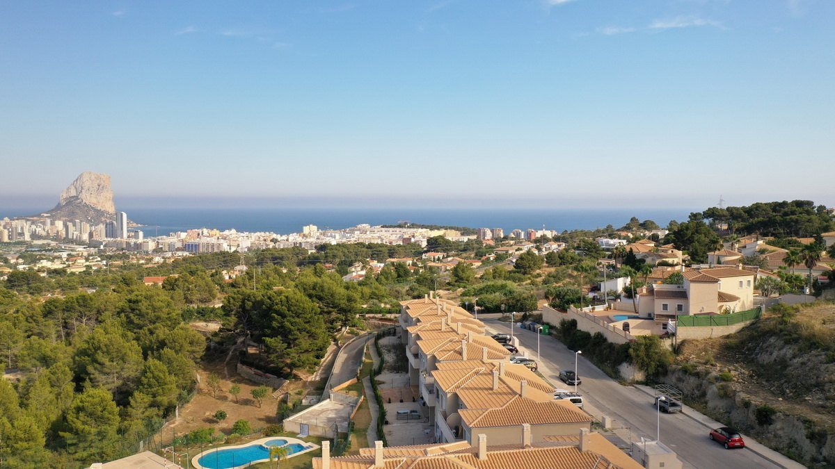 4 building plots with seaview for sale in Calpe