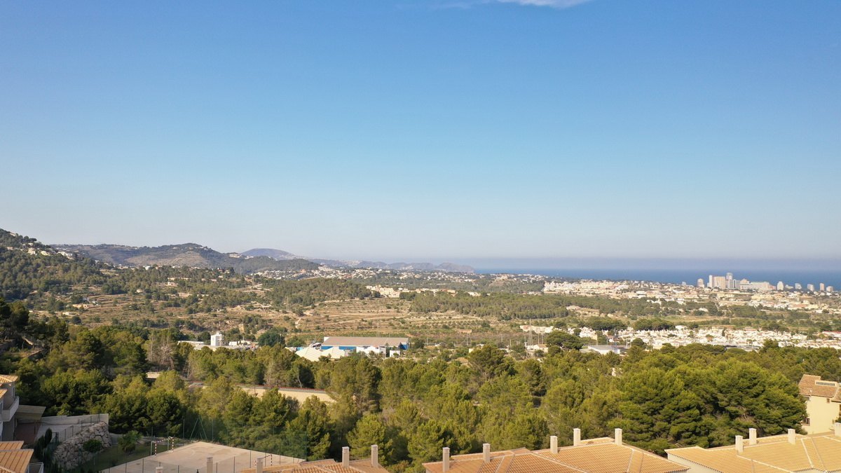 4 building plots with seaview for sale in Calpe