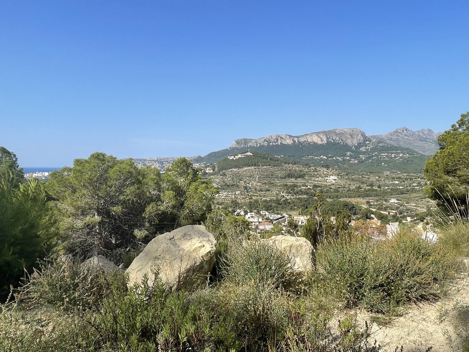 Double plot with fantastic views for sale in Calpe