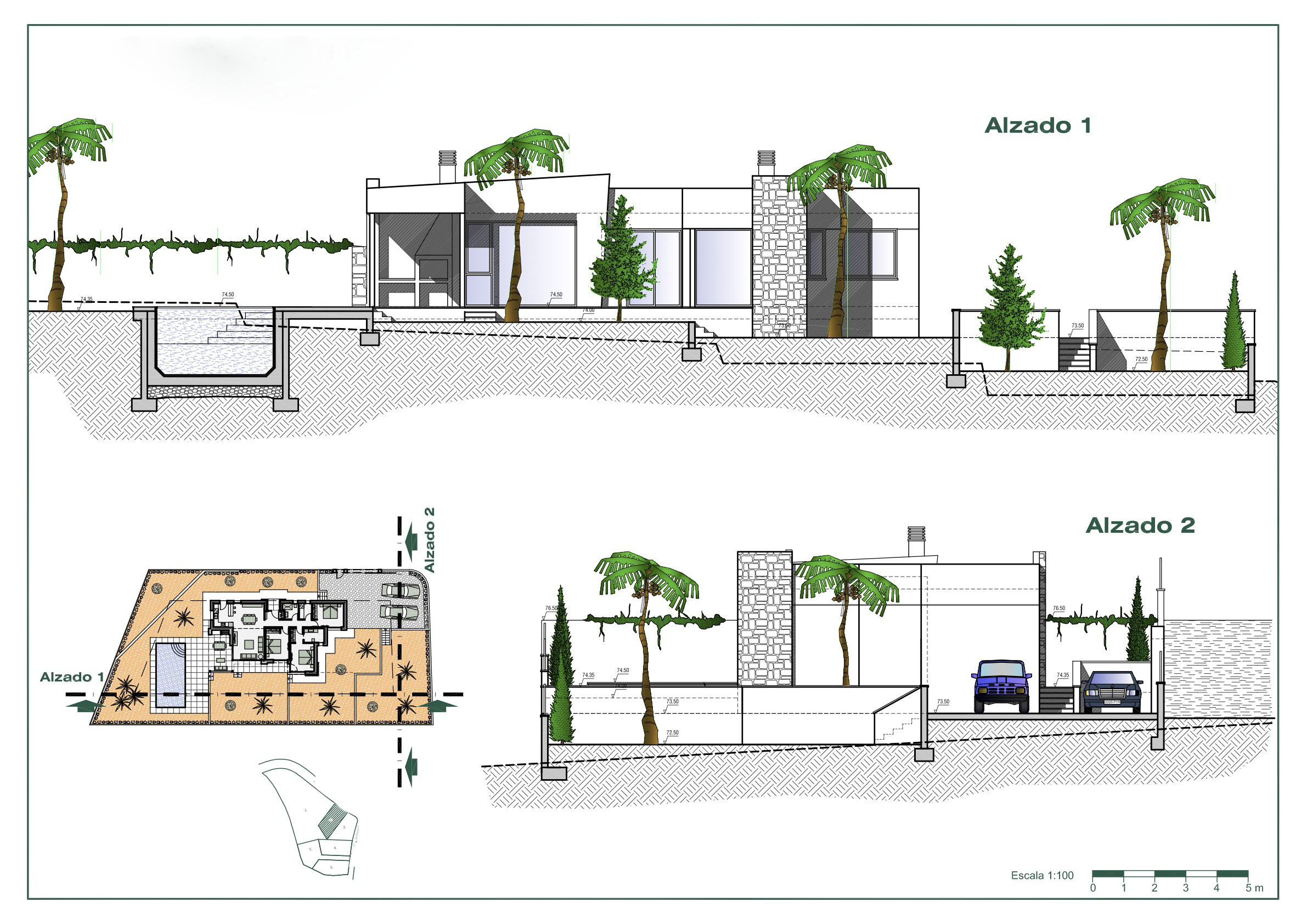 Te koop: project voor villa op één niveau in Benissa
