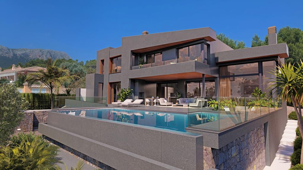 Villa de lujo estilo moderno con piscina en venta en Calpe