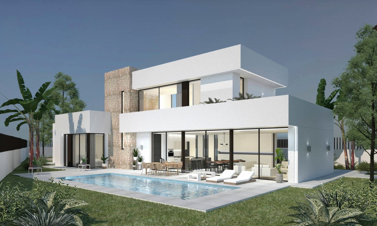 Contemporary villa project for sale in Moraira