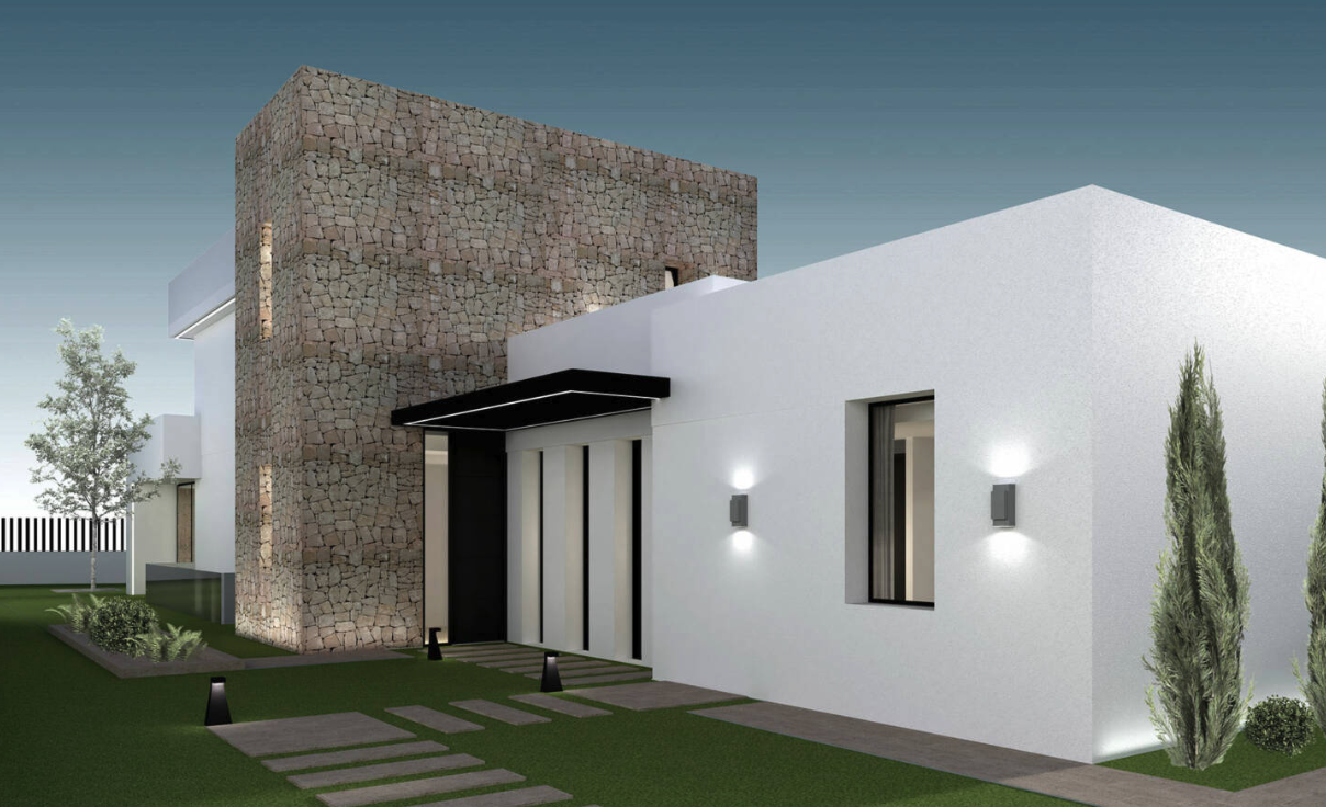 Contemporary villa project for sale in Moraira
