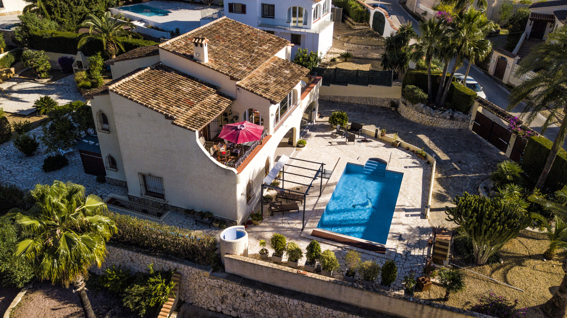 Amplia villa con vista al mar en venta en San Jaime, Benissa