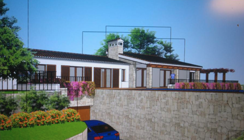 Modern villa project with seaview for sale in Benitachell
